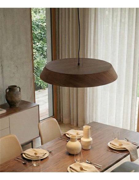 Colgante de techo Cora - ACB - Lámpara moderna de madera natural