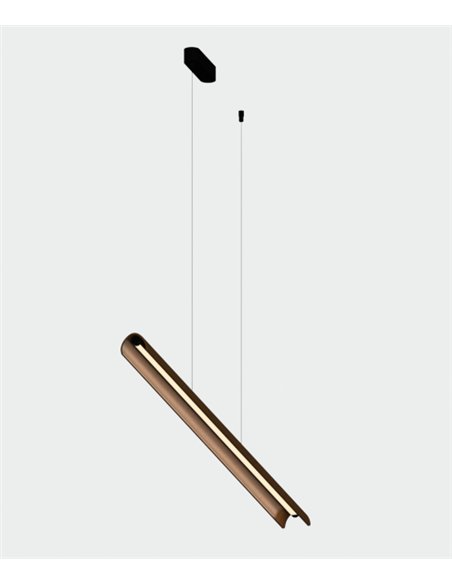 Colgante de techo Alma - ACB - Lámpara lineal moderna de madera