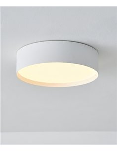 Lámpara de techo/pared Paris - ACB - Diseño cilíndrico moderno blanco 2