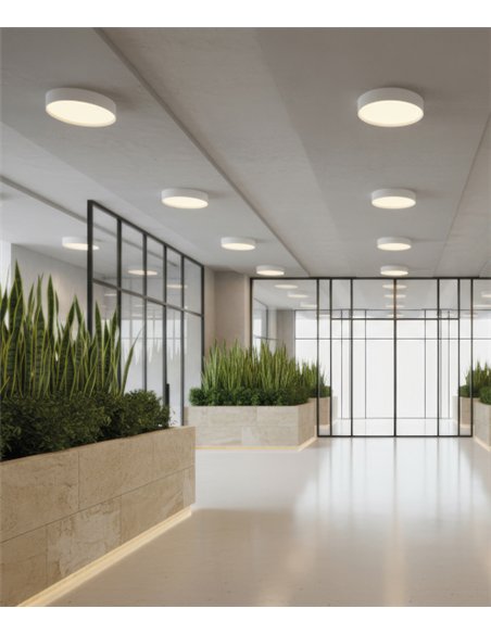 Lámpara de techo/pared Paris - ACB - Diseño cilíndrico moderno blanco