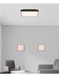 Lámpara de pared/techo Oporto - ACB - Lámpara LED moderna cuadrada