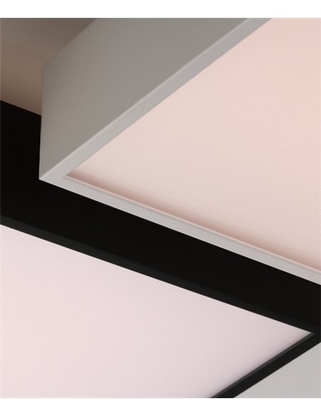 Lámpara de pared/techo Oporto - ACB - Lámpara LED moderna cuadrada