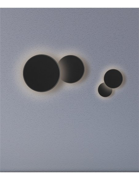 Aplique de pared de exterior Combo - ACB - Aplique LED decorativo circular IP65