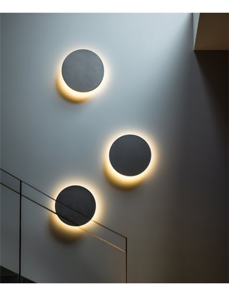 Aplique de pared de exterior Combo - ACB - Aplique LED decorativo circular IP65