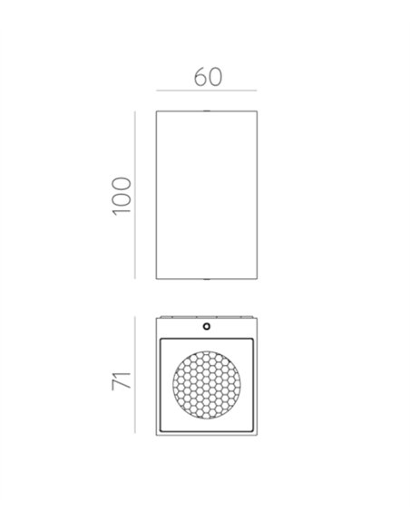 Lámpara de pared Oxen - ACB - Aplique cúbico minimalista