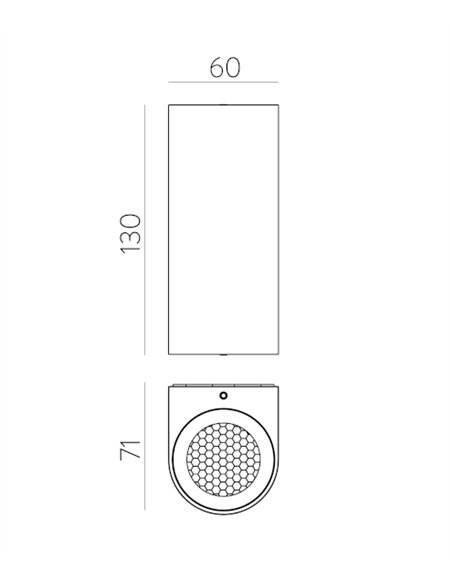 Aplique de exterior Nexo - ACB - Lámpara LED bidireccional IP65