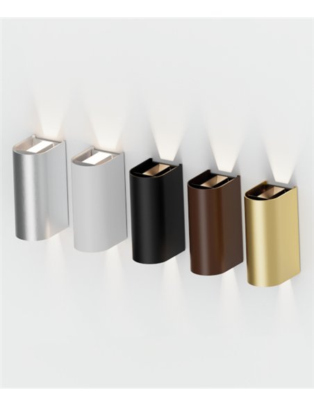 Aplique de pared Glowi - ACB - Lámpara de exterior LED bidireccional decorativo