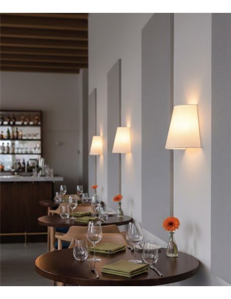 Aplique de pared Talya - ACB - Lámpara decorativa con pantalla textil