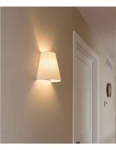 Aplique de pared Talya - ACB - Lámpara decorativa con pantalla textil