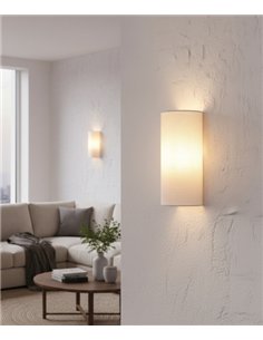 Aplique de pared Luma - ACB - Lámpara moderna con pantalla textil