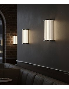 Aplique de pared Diva - ACB - Aplique LED tubular de cristal ideal para baño