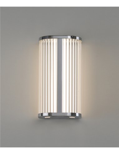 Aplique de pared Diva - ACB - Aplique LED tubular de cristal ideal para baño