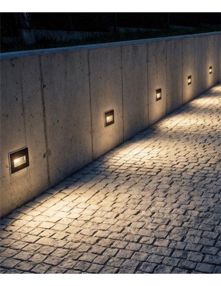 Empotrable de pared de exterior Solis - ACB - Lámpara LED de señalización