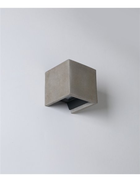 Aplique de pared de exterior Perseo - ACB - Lámpara de cemento bidireccional para fachadas