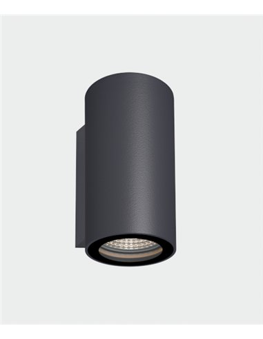 Aplique para exterior Nox - ACB - Aplique LED cilíndrico con luz bidireccional