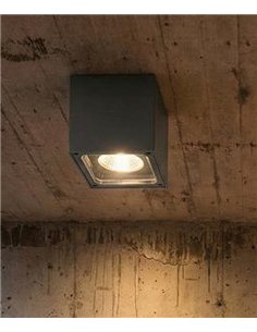 Plafón de techo para exterior Hamal - ACB - Diseño cúbico minimalista LED