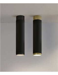 Plafón de techo Lux - ACB - Foco LED cilíndrico alargado de superficie