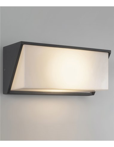 Aplique de pared de exterior Quanta - FORLIGHT - Acabado negro