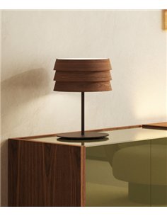 Lámpara de mesa Sussex - Punt Mobles - Diseño en madera con pantalla de lamas para aparador 2