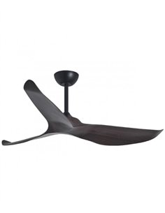 Ventilador de techo exterior sin luz Garden - AJP - Diseño ennegro y madera oscura IP44 con mando a distancia y modo brisa 2