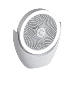 Ventilador de sobremesa Travel - AJP - Ventilador portátil con luz regulable, batería y conexión USB 2