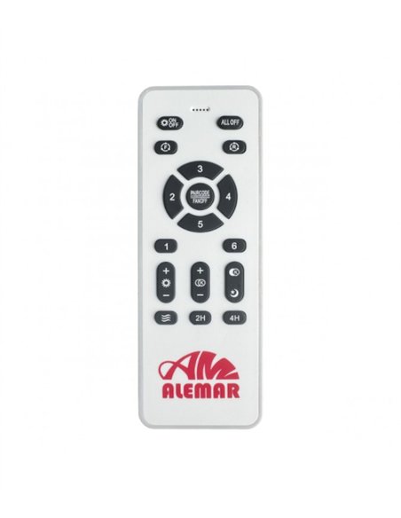 Ventilador de techo con luz Creta - AJP - Blanco con aspas reversibles, luz regulable y mando a distancia