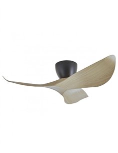 Ventilador de techo sin luz Venice - AJP - Diseño de palas curvadas en madera clara con motor ultrasilencioso