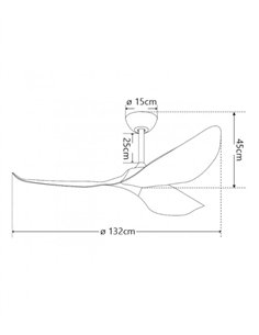Ventilador de techo sin luz Garden - AJP - Ventilador apto para exterior IP44 con palas en madera clara y modo brisa 2