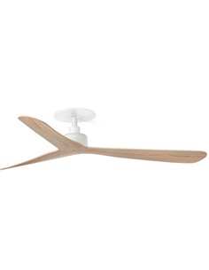 Ventilador de techo empotrado sin luz Rocker M - Faro - 3 palas de fresno, ultrasilencioso y apto para techos inclinados 2
