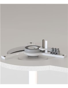 Ventilador de techo empotrado sin luz Rocker Recessed M - Faro - 3 Palas acabado nogal, ultrasilencioso y apto para techos incli 2