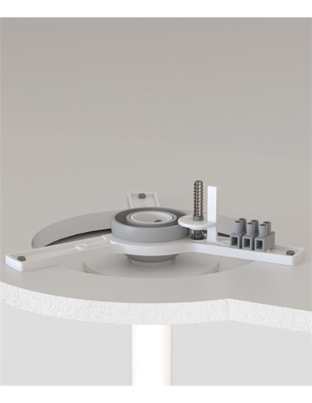Ventilador de techo empotrado sin luz Rocker Recessed M - Faro - 3 Palas acabado nogal, ultrasilencioso y apto para techos incli