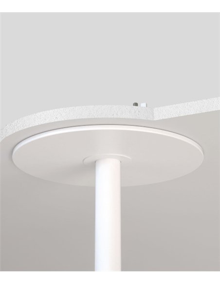 Ventilador de techo empotrado sin luz Rocker Recessed M - Faro - 3 Palas acabado nogal, ultrasilencioso y apto para techos incli