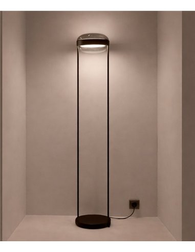 Lámpara de pie Beaded F - B.lux - Doble difusor de vidrio soplado con luz directa e indirecta