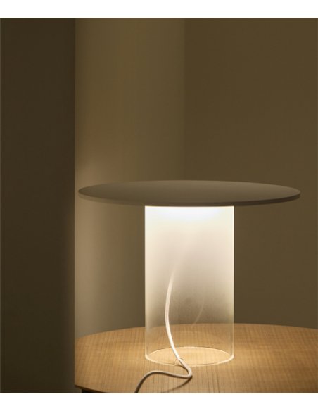 Lámpara de mesa Beira T - B.lux - Diseño minimalista con vidrio translúcido y luz de ambiente