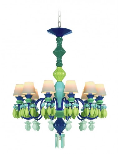 Porcelain chandelier – Lladró – Green...