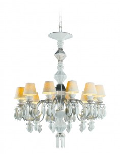 Silver Porcelain Chandelier...