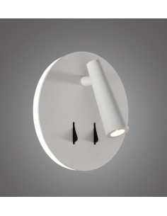 Aplique de pared LED blanco texturado 3200K – Panau – ACB Iluminación 2