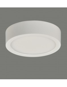 Aplique de techo circular extraplano LED de aluminio y acrílico blanco en 3 tamaños – Kore – ACB Iluminación 2
