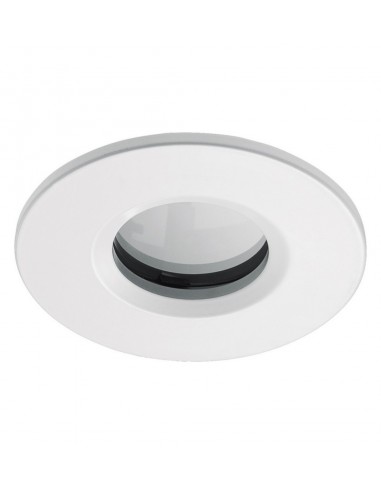 White finished steel recessed light Ø...