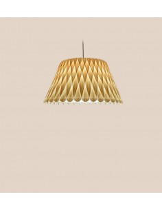 Lámpara colgante regulable con pantalla de madera natural en varios colores – Lola – Lzf 2