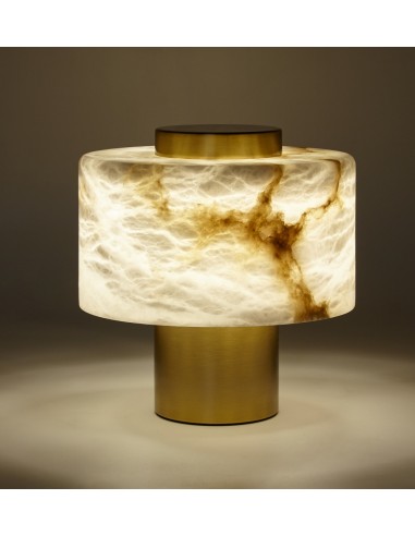Elegante lámpara de mesa de alabastro...