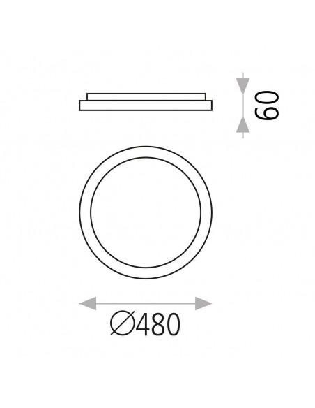 Plafón de techo Grace