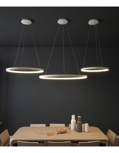 Grace ceiling pendant light - ACB - LED, cylindrical shape, white
