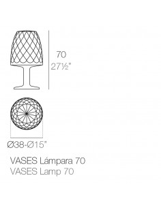 Vases lámpara de pie con batería