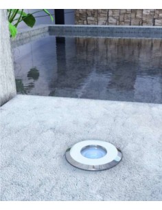 Outdoor Recessed Spotlight Optic - Beneito & Faure - Outdoor Ground Light, INOX316, nickel color, IP67