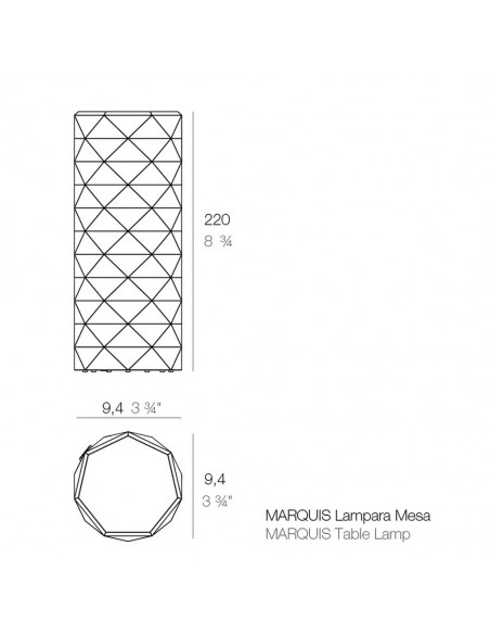 Marquis lámpara de mesa