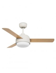 Klar ceiling fan - FORLIGHT -  Wooden finish blades, 3 speeds