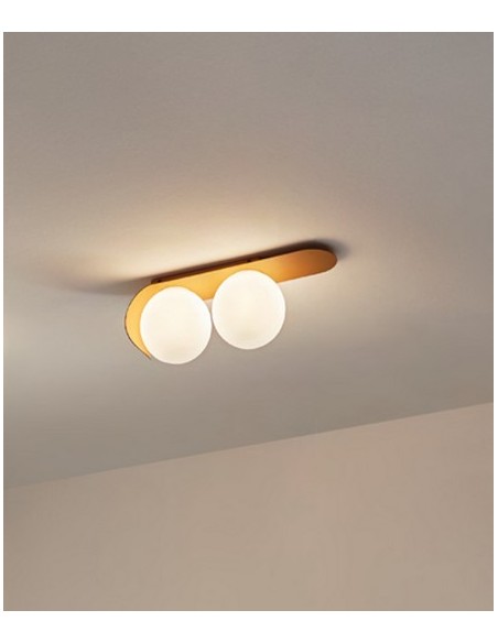 Plafón/ Aplique de pared Zesta con 2 luces – Massmi