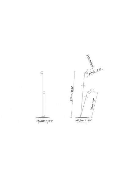 Lámpara de pie Speers F