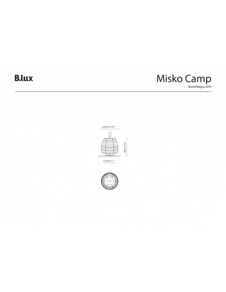 Lámpara de mesa Misko Camp
